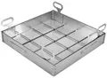 Schachtabdeckung Edelstahl 1000x1000 Höhe 100 mm Revisionsschacht Gullideckel Auspflasterbar EN - 124