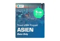 Simmetry Travel eSIM Asien Prepaidkarte, (eSIM für mehrere Länder in Asien, keine Roaming-Kosten, lokale Netze)