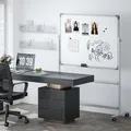 Whiteboard,120 x 90 cm, magnetisch, drehbar, mobil, inkl. Refurbished