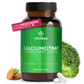 Vitabay Calcium 1000 mg – 90 vegane Kapseln mit Calciumcitrat – für Knochen und Zähne – ohne Zusatzstoffe – Für 1 Monat