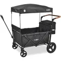 FableKids Bollerwagen Leo X4 Plus, faltbar, 80kg Traglast, 113 x 78 x 130cm (L/B/H), schwarz