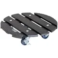 WAGNER design yourself Pflanzenroller WPC in diversen Größen I für Außenbereich + Innenbereich I rund & eckig I aus FSC® Wood Plastic Composite I Rollen mit & ohne Bremsen I mehrere Farben I verschiedene Tragkraften schwarz 29 cm x 29 cm x 7.5 cm