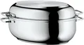 WMF Bräter Schmortopf mit Deckel, Induktion, backofengeeignet, Cromargan® Edelstahl Rostfrei 18/10, Deckel als induktionsgeeignete Pfanne nutzbar, für alle Herdarten