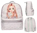 Depesche Rucksack TOPModel BLOOMING KITTY lila rosa Blumen