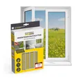 EASYmaxx Insektenschutz-Fensterrahmen Fliegengitter für Fenster mit Magic Click 150 x 130 cm, (1-St), Moskitonetz zuschneidbar, Einfache Montage mit 12 Magneten