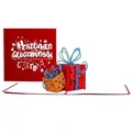 Colognecards Pop-Up Karte Geschenke rot&orange
