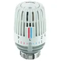 Heimeier Thermostatkopf K v. 6-28 Grad °C, Skalenhaube weiß RAL 9016 mit 2 Sparclips