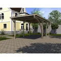 WEKA Carport, Außenmaß BxT: 268 x 579 cm, Grün-Braun