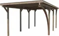 weka Einzelcarport 606 A Gr.2, BxT: 300x600 cm, 217,5 cm Einfahrtshöhe, mit Rundbogen wahlweise links- oder rechts montierbar