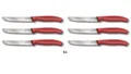 6x VICTORINOX Schweiz Tomatenmesser Allzweckmesser Frühstücksmesser ROT 11 cm