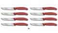 8er Set Victorinox Schweiz Tomatenmesser Küchenmesser Brötchenmesser ROT 11 cm