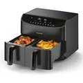 Rachs KOCHWERK Heißluft-Fritteuse Doppelkorb 2x 3,5l 2400W schwarz