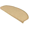 Sisal-stufenmatte Pure Nature Halbrund Natur 23,5 X 65 Cm