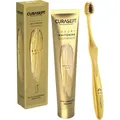 CURASEPT Gold Luxury Whitening Zahnpasta 75 ml + Zahnbürste
