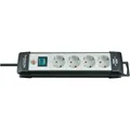 Brennenstuhl Premium-Line 4-fach schwarz/grau 5 m