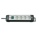 Brennenstuhl Premium-Line 4fach sw/ligrau *DE* 5m H05VV-F3G1,5 mit Schalter
