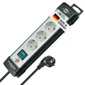 Brennenstuhl Premium-Line 4-Fach Steckdosenleiste mit Schalter 5m Kabel 45°