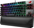 ASUS ROG Strix Scope TKL Deluxe - Tastatur - Hintergrundbeleuchtung - USB - Deutsch - Tastenschalter: CHERRY MX Brown - Grau, Schwarz (90MP00N7-BKDA00)