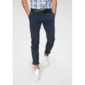 Jack & Jones Chinohose JJIMARCO mit Badge und hohem Tragekomfort unifarben, modisch, slim fit, Baumwollmischung blau 30