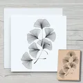 Stempel Ginkgoranke - Motivstempel Holzstempel Scrapbooking Karten Pflanze DIY