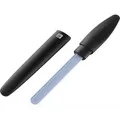 Zwilling Nagelfeile Premium schwarz, aus Keramik, doppelsetig grob & fein, abgerundet, Schutzkappe, Länge 17 cm