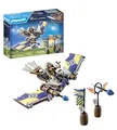 PLAYMOBIL Novelmore 71211 Novelmore - Darios Fluggleiter, Himmelsgleiter mit Bolzenkanonen, Schleudersitz und spannendem Zubehör, Spielzeug für Kinder ab 4 Jahren
