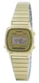Casio Digital Goldton Edelstahl Alarm Timer LA670WGA-9DF 30M Damen Frauen