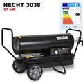 HECHT 3038 Diesel Heizkanone | 37 kW | bis 295 m² | Fahrbares Gestell | 3,6 l Verbrauch