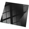 Tulup Tischplatte Farbe Schwarz Glatt Glas für Tischplatte 50x50 cm Schwarz Tischplatte Quadratische Tischplatte Gartentischplatte