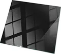Farbe schwarz glatt– Küchenarbeitsplatte – Glasplatte Küche – Glasarbeitsplatte – Küchenplatte Glas – Arbeitsfläche Glas – Pflegeleicht – 50x50 cm
