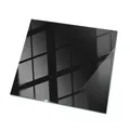 Tischplatte Für Esstisch Gehärtet Glas Glastisch Solides Schwarz, elegant 50x50