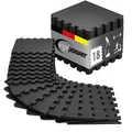 18x Fitness Bodenschutzmatte - 30x30 EVA Matte Sport Bodenmatte für Fitnessraum