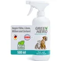 GreenHero Floh- und Zeckenschutz für Hunde und Katzen - Hochwirksamer Schutz