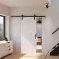Schiebetür weiß Holzschiebetür 775x2065 Schiebetürsystem Zimmertür Holz Tür