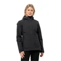 Jack Wolfskin Ganzjahresjacke Moonrise 3in1 (wasser-/winddicht, mit Fleece-Innenjacke) schwarz Damen, Größe: XL