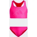 Bustier-Bikini ADIDAS PERFORMANCE "BBARS BK S GY", Mädchen, Gr. 170, N-Gr, lucid pink, lucid pink, Obermaterial: 78% Polyester, 22% Elasthan. Futter: 100% Polyester, sportlich, Bikini-Sets