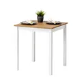 hagge home Holz Esszimmertisch Kleiner Küchentisch 70x70 Esszimmertische Esstisch Klein Holztisch Esszimmer Esstische Tisch Esszimmer Dining Table Kitchen Table Kleiner Esstisch Weiß Braun