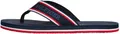 Tommy Hilfiger Herren Flip Flops Comfort Beach Sandal mit Logo, Blau (Desert Sky), 41
