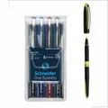 Tintenroller Schneider One Business 0.6mm 4er-Set + Textmarker One Highlighter