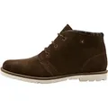 Nebulus Leder Winterstiefel DUSKY Herren mit Wolle, warme Stiefel mit Wolle , Lederstiefel , P1006 - Herren, dunkelbraun, 46 - Braun - 46