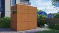 Bertilo Gartenhaus "HPL Mini, in verschiedenen Farben", braun (italian walnut braun), ohne Fußboden, ohne Dacheindeckung