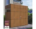 Gartenhaus Bertilo Trespa HPL Design Mini 231 x 165 cm Walnuss