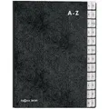 PAGNA Pultordner 24241-04 Pagna - Gliederungsordner - 24 Fächer - 24 Teile Hartpappe Schwarz DIN A4 Anzahl der Fächer: 24 A-Z