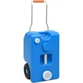vidaXL Camping-Wassertank mit Rollen 25 L Blau 30131