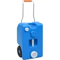 vidaXL Camping-Wassertank mit Rollen 25 L Blau