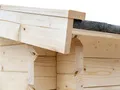 Gartenhaus Blockbohlenhaus CA2976 28 mm naturbelassen mit 2 m Anbau