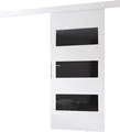 Minio, Schiebetür "CLEAN E", Zimmertür, 96 cm, Weiße / Schwarze Farbe