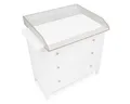 jonka Wickelaufsatz Weiß, für IKEA Hemnes Kommode 108 & 160 cm – Baby Wickeltisch-Aufsatz