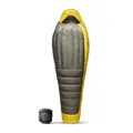 SEA TO SUMMIT - Spark Ultralight Daunenschlafsack Regular (-9°C) - Mumienschlafsack mit Daunenfüllung - Körperlänge - 850+ Loft Ultra-Dry Down - 3 Jahreszeiten - Für Wanderungen - Grey & Yellow - 730g