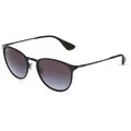 Ray-Ban RB 3539 ERIKA METAL Unisex-Sonnenbrille Vollrand Panto Metall-Gestell, schwarz